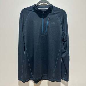 L.L. Bean Men's Blue Quick Dry Trail Pullover 1/4 Zip, Sz L Tall